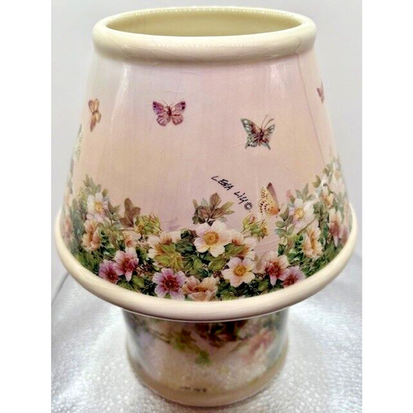 Carson Other - Carson Porcelain Butterflies & Flowers Candle Holder Art By Lena Liu
